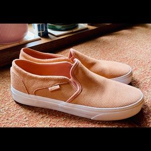 VANS perforated suede slip ons women’s size 10